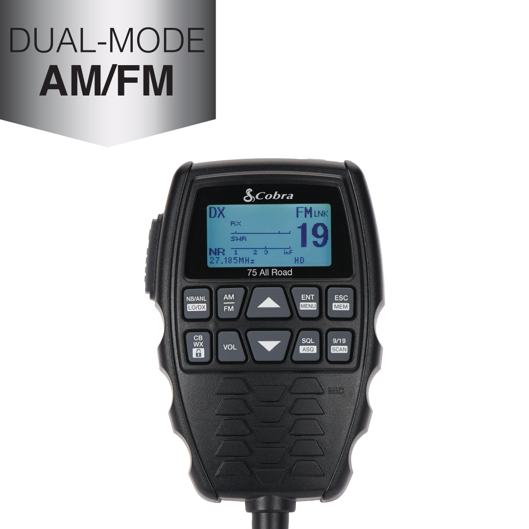 Cobra 75 All Road AM/FM CB Radio — manufacturer product image