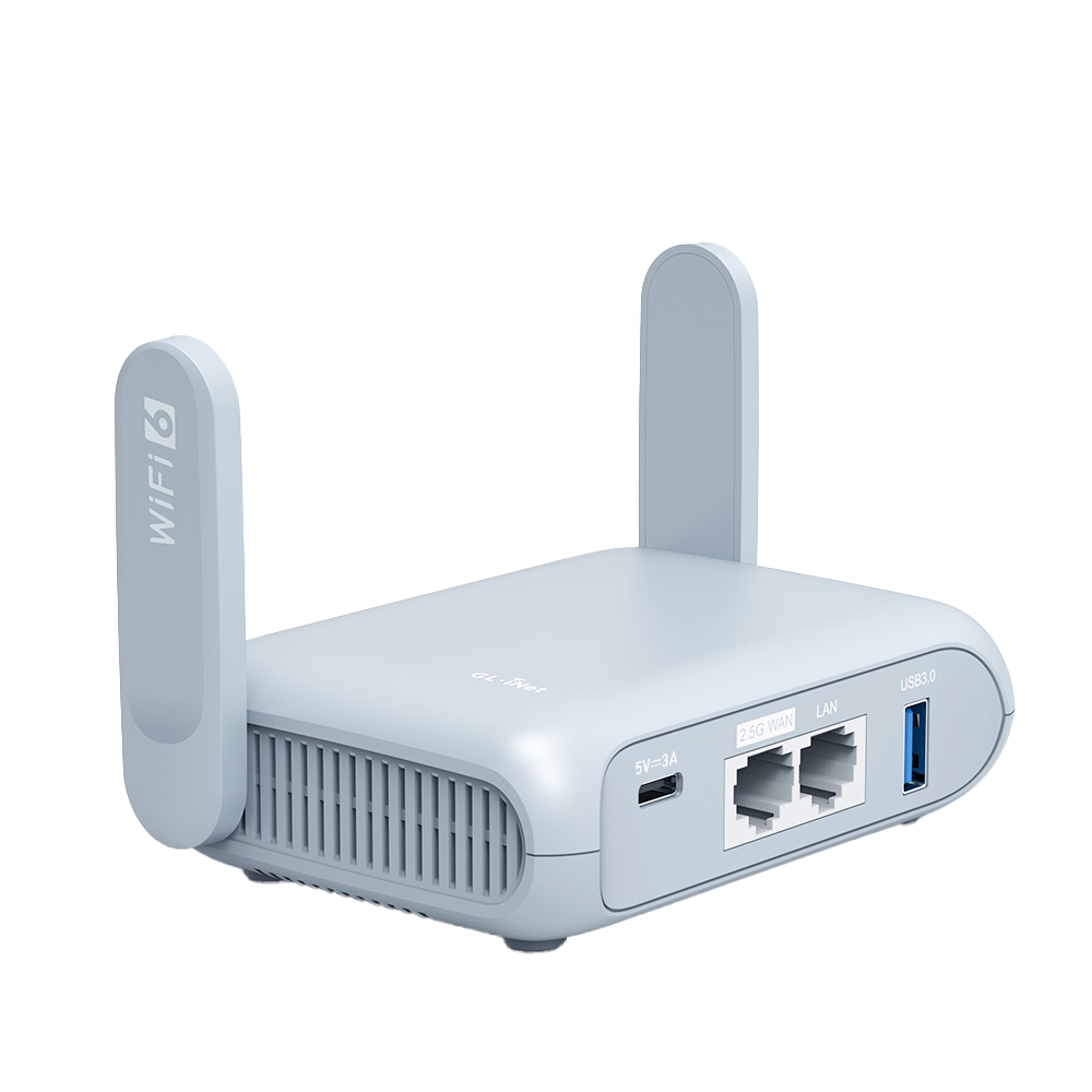 GL.iNet Beryl AX Wi-Fi 6 Travel Router — manufacturer product image